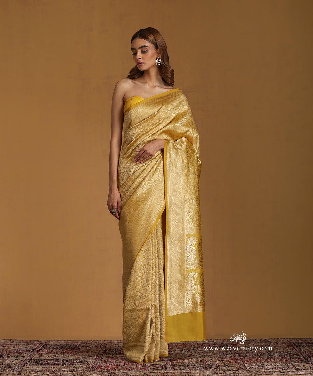 Handloom_Mustard_Pure_Katan_Silk_Kimkhab_Banarasi_Saree_WeaverStory_01