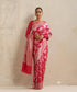 Hot_Pink_Handloom_Pure_Katan_Silk_Cutwork_Banarasi_Saree_With_Allover_Flower_Bunch_WeaverStory_02