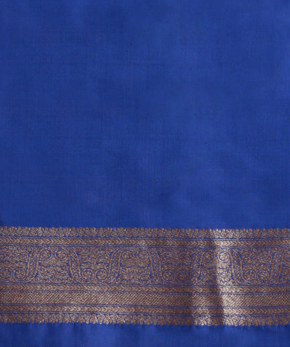 Handloom_Cobalt_Blue_Pure_Katan_Silk_Kimkhab_Banarasi_Saree_With_Floral_Antique_Zari_WeaverStory_05