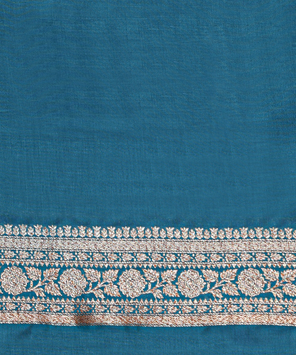 Handloom_Teal_Pure_Katan_Silk_Kimkhab_Banarasi_Saree_With_Antique_Zari_WeaverStory_05