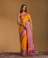 Mustard_Handloom_Pure_Katan_Silk_Banarasi_Saree_With_Temple_Flowers_Boota_And_Multi_Colours_Satin_Border_WeaverStory_01