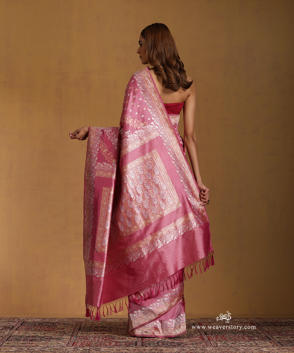 Rose_Pink_Handloom_Pure_Katan_Silk_Banarasi_Saree_With_Gold_Silver_Floral_Aada_Jaal_WeaverStory_03