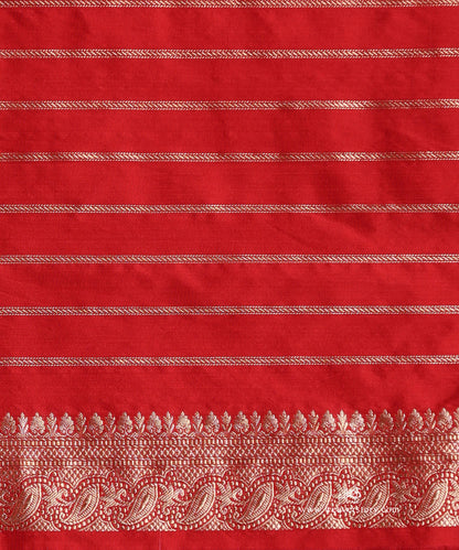 Handloom_Red_Pure_Katan_Silk_Banarasi_Saree_With_Intricate_Border_And_Aada_Jaal_WeaverStory_05