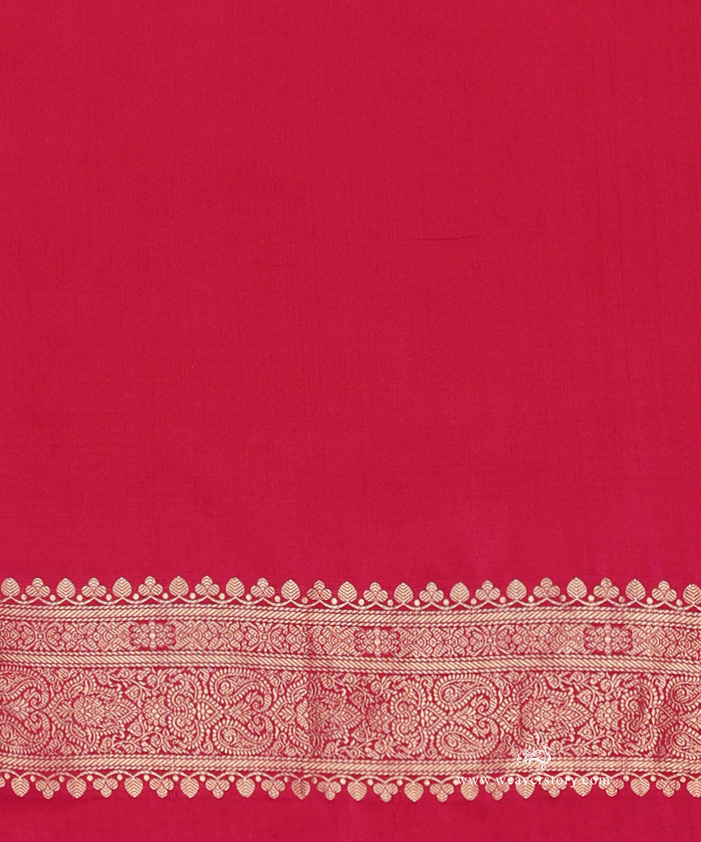 Pink_Handloom_Pure_Katan_Silk_Kimkhab_Banarasi_Saree_With_Multi_Colour_Satin_Border_WeaverStory_05