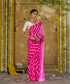 Handloom_Rani_Pink_Pure_Georgette_Bandhej_Saree_With_Small_Embroidery_WeaverStory_01