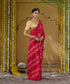 Red_Handloom_Pure_Georgette_Bandhej_Saree_WeaverStory_01