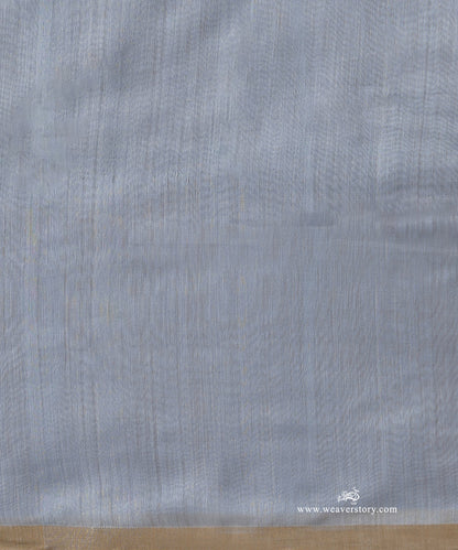 Ice_Blue_Handloom_Pure_Cotton_Chanderi_Saree_With_Silver_Zari_Lines_WeaverStory_05
