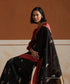 Black_Handloom_Pure_Silk_Chanderi_Saree_With_Tulip_Flower_Motifs_And_Dark_Peach_Mashroo_Border_WeaverStory_01