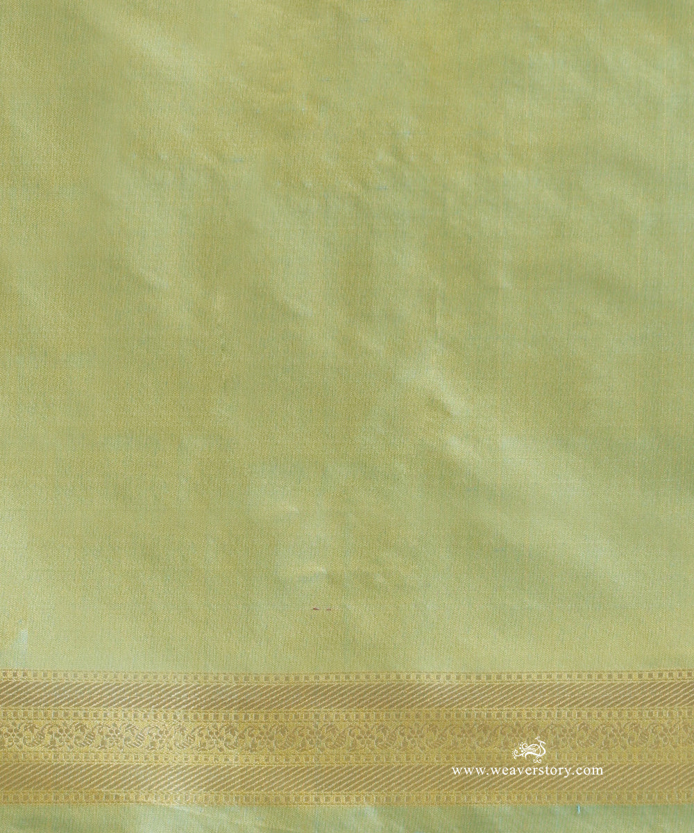 Handloom_Parrot_Green_Pure_Satin_Silk_Tanchoi_Banarasi_Saree_With_Turquoise_Meena_Shikargah_Motifs_WeaverStory_05