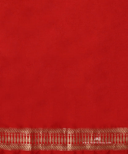 Red_Handloom_Pure_Katan_Silk_Banarasi_Kimkhab_Saree_With_Hand_Emboridery_WeaverStory_05