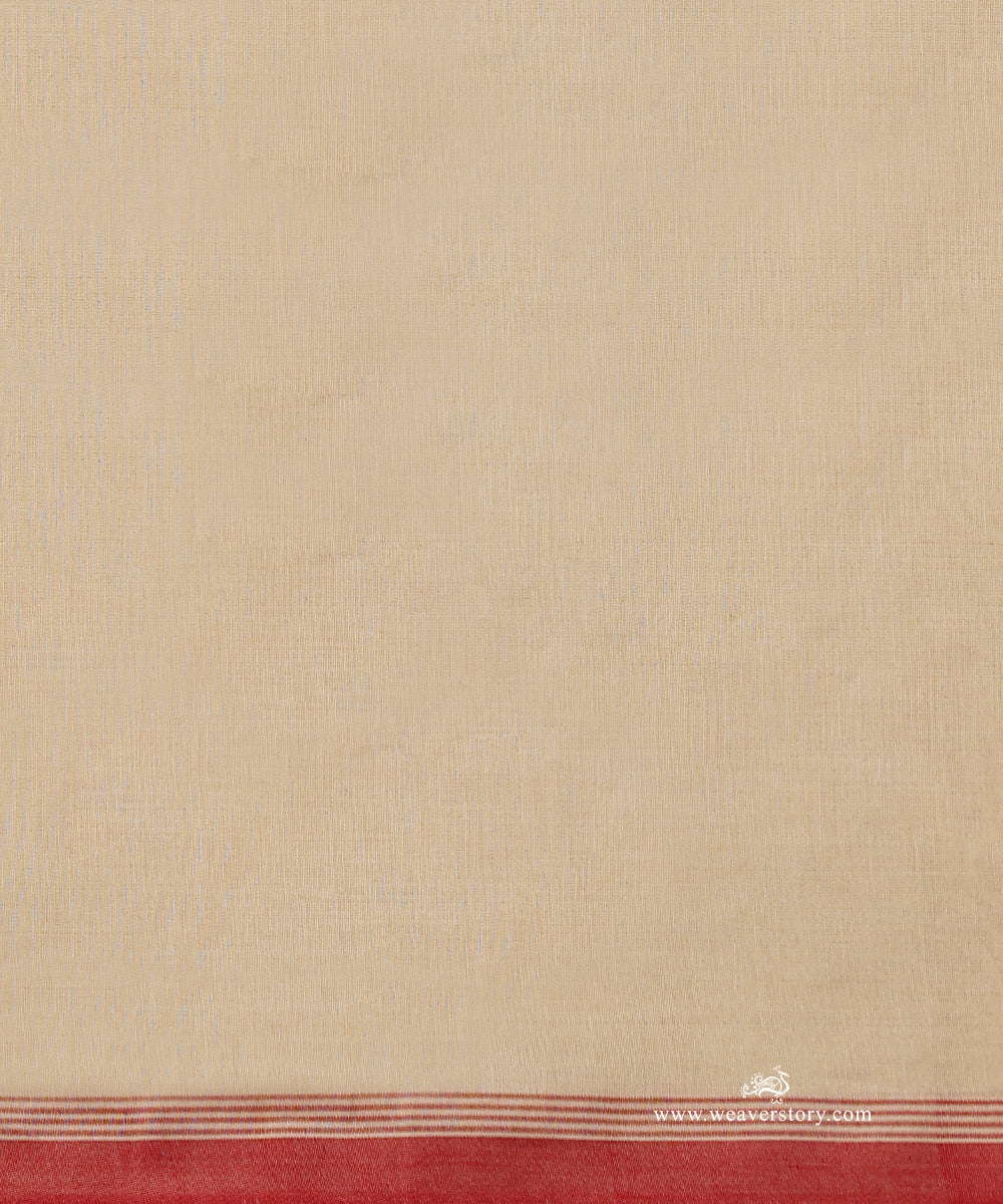 Beige_Handloom_Pure_Mulmul_Dhakai_Jamdani_Saree_With_Butterfly_Motifs_WeaverStory_06