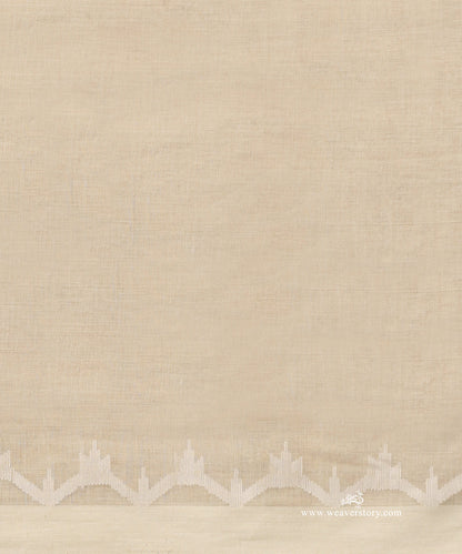 Off_White_Handloom_Pure_Handspun_Cotton_Plain_Traditional_Dhakai_Jamdani_Saree_WeaverStory_06