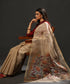 Beige_Handloom_Pure_Tussar_Dhakai_Jamdani_Saree_With_Silk_Muslin_Flower_Palla_WeaverStory_01
