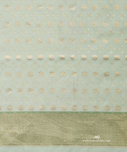 Saga_Green_Handloom_Pure_Soft_Katan_Silk_Banarasi_Saree_Kimkhab_Saree_With_Floral_Meena_Jall_And_Contrast_Border_WeaverStory_05