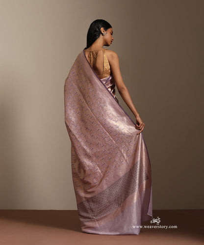 Mouve_Handloom_Pure_Soft_Katan_Silk_Banarasi_Saree_Meena_Kimkhab_Saree_With_Purple_Selvedge_WeaverStory_03