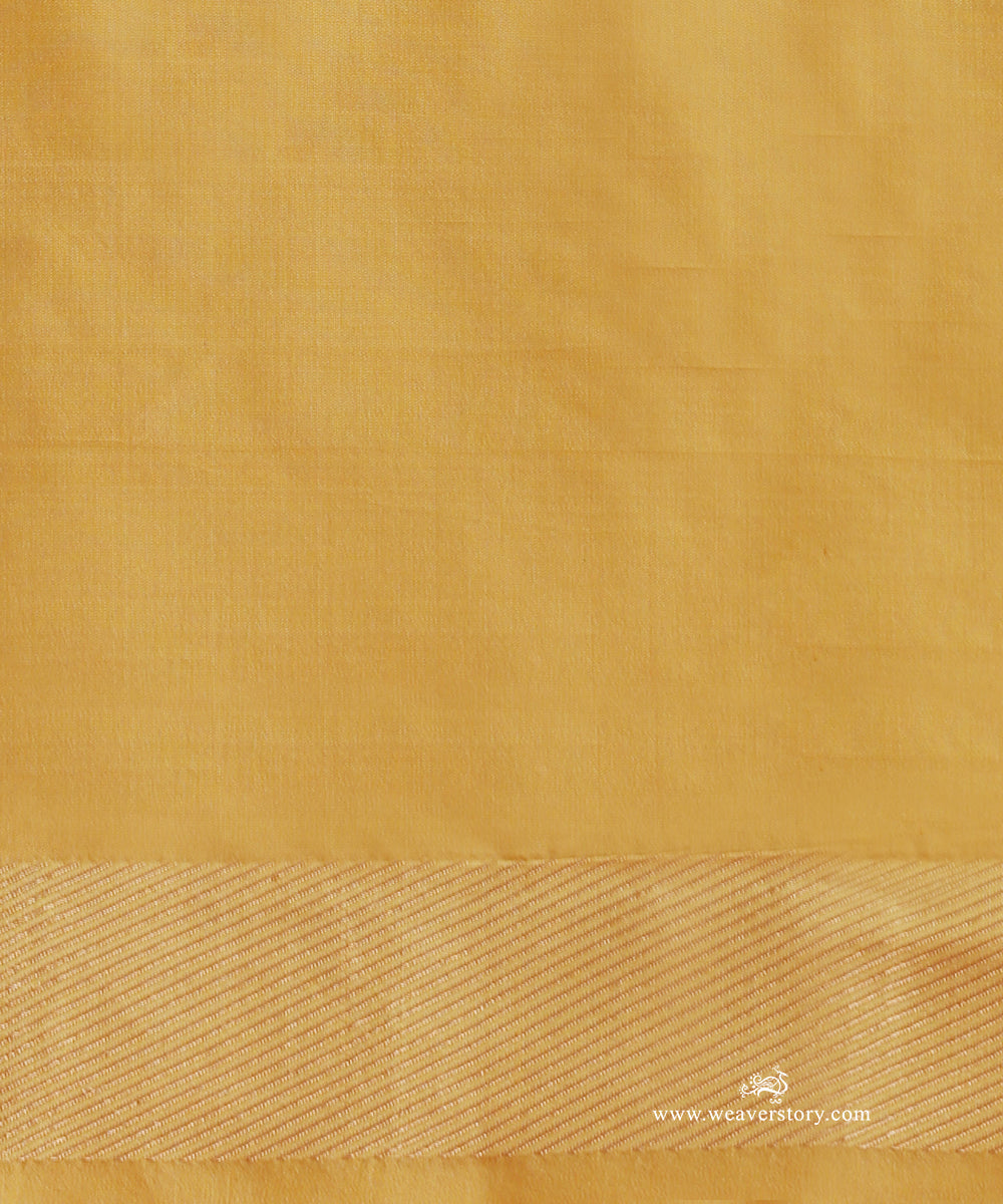 Yellow_Handloom_Pure_Katan_Silk_Banarasi_Kadhwa_Squirrel_Motifs_Saree_With_Wide_Woven_Border_WeaverStory_05