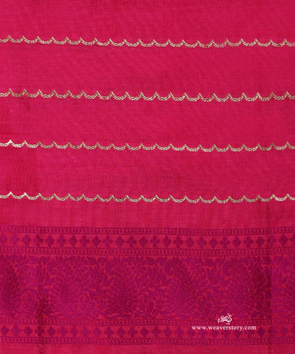 Gold_Handloom_Pure_Kora_Tissue_Silk_Banarasi_Boota_Saree_With_Resham_Silk_Border_WeaverStory_05