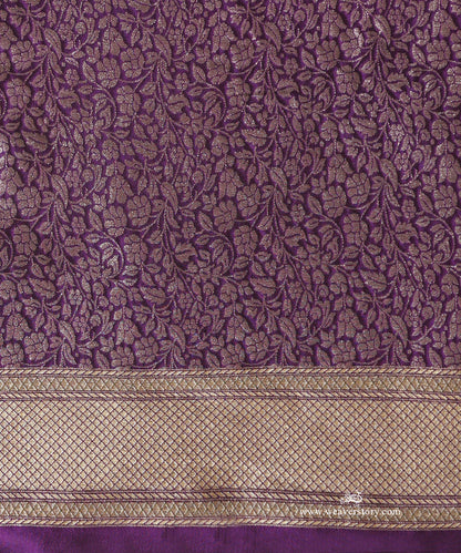 Purple_And_Hena_Green_Handloom_Pure_Katan_Silk_Kimkhab_Banarasi_Saree_With_Allover_Meenakari_Guldasta_Motifs_._WeaverStory_05