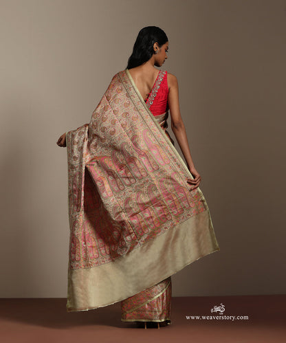 Heena_Green_And_Pink_Handloom_Pure_Katan_Silk_Tanchoi_Jamawar_Saree_With_Allover_Paisley_Broder_Pallu_WeaverStory_03