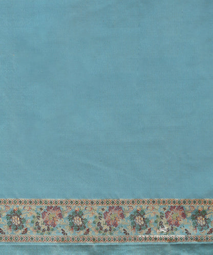 Ice_Blue_Handloom_Pure_Katan_Silk_Tanchoi_Jamawar_Saree_With_Allover_Multi_Colour_Floral_Jall_WeaverStory_05