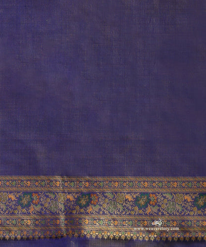 Blue_Handloom_Pure_Katan_Silk_Tanchoi_Jamawar_Saree_With_Allover_Flower_Jalland_Paisley_On_Pallu_WeaverStory_05