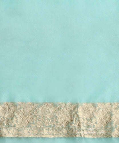 Ice_Blue_Pure_Kora_Silk_Banarasi_Saree_With_Kadhwa_Lotus_Leaf_Boota_With_Gold_Zari_Flower_Bel_WeaverStory_05