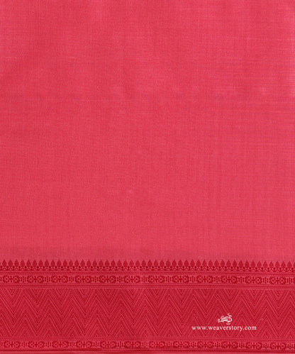 Pink_Handloom_Pure_Katan_Silk_Tanchoi_Banrasi_Saree_With_Floral_Aadi_Bel_And_Orange_Selvedge_WeaverStory_05
