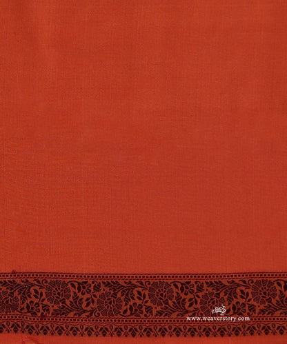 Orange_And_Blue_Handloom_Pure_Katan_Silk_Resham_Tanchoi_Banrasi_Saree_With_Flower_Jall_And_Red_Selvedge_WeaverStory_05