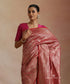 Magenta_Handloom_Pure_Katan_Silk_Kimkhab_Banrasi_Saree_With_Zometric_Pattern_WeaverStory_01