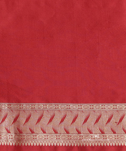 Firozi_Katan_Silk_Kimkhab_Banrasi_Saree_With_Flowing_Lines_On_Border_WeaverStory_05