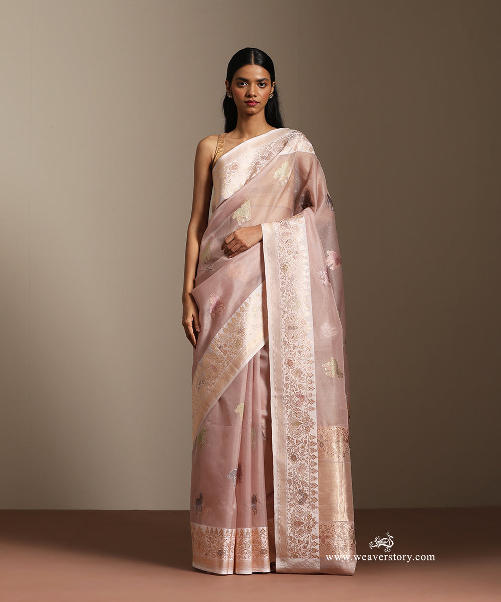 Pastel_Pink_Handloom_Pure_Kora_Silk_Banarasi_Saree_With_Katan_Silk_Kadiyal_Meenakari_Border_And_Horse_Motifs_WeaverStory_01