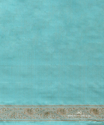 Ice_Blue_Handloom_Pure_Katan_Silk_Tanchoi_Banarasi_Saree_With_Rose_Flower_Jall_And_Ambi_Border_WeaverStory_05