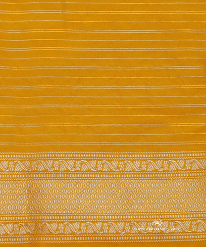 Yellow_Handloom_Pure_Katan_Silk_Banarasi_Saree_With_Kadhwa_Birds_Boota_WeaverStory_05