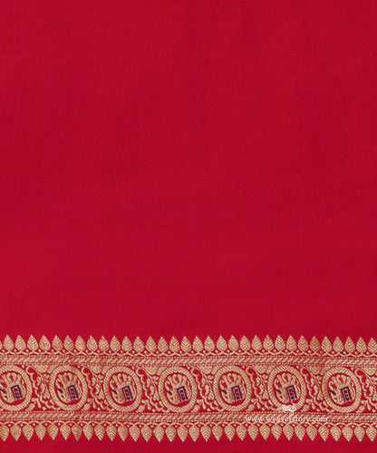 Rani_Pink_Handloom_Pure_Katan_Silk_Banarasi_Kadhwa_Saree_With_Elephant_Booti_And_Purple_Meena_WeaverStory_05