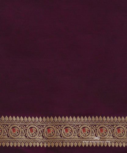Purple_Handloom_Pure_Katan_Silk_Banarasi_Kadhwa_Saree_With_Elephant_Booti_And_Pink_Meena_WeaverStory_05