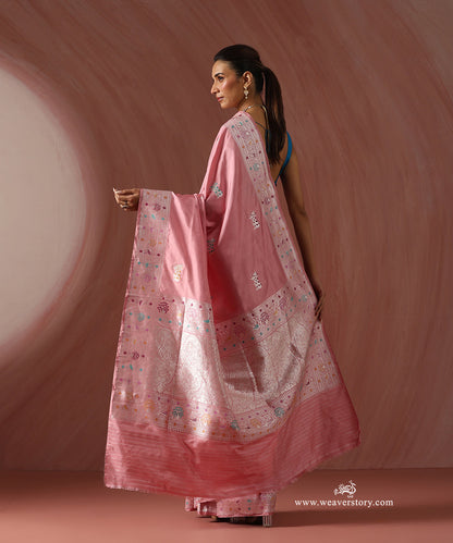 Baby_Pink_Handloom_Pure_Katan_Silk_Banarasi_Kadhwa_Saree_With_Meenakri_Nandi_Motifs_And_Peacock_Motif_Boder_WeaverStory_03
