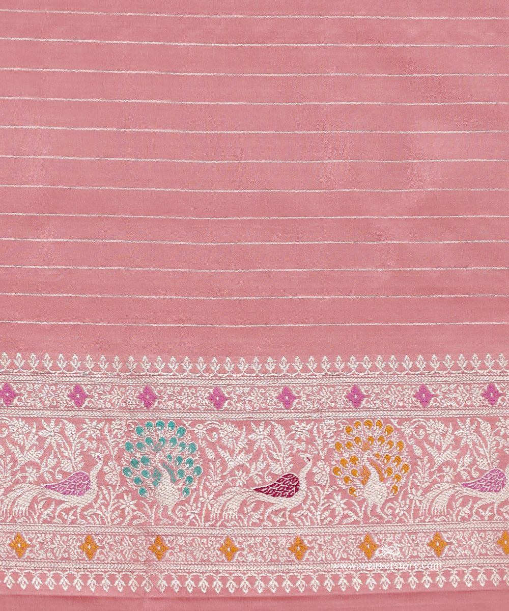 Baby_Pink_Handloom_Pure_Katan_Silk_Banarasi_Kadhwa_Saree_With_Meenakri_Nandi_Motifs_And_Peacock_Motif_Boder_WeaverStory_05