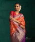 Red_Handloom_Pure_Cotton_Jamdami_Banarasi_Real_Zari_Saree_With_Purple_Border_WeaverStory_01
