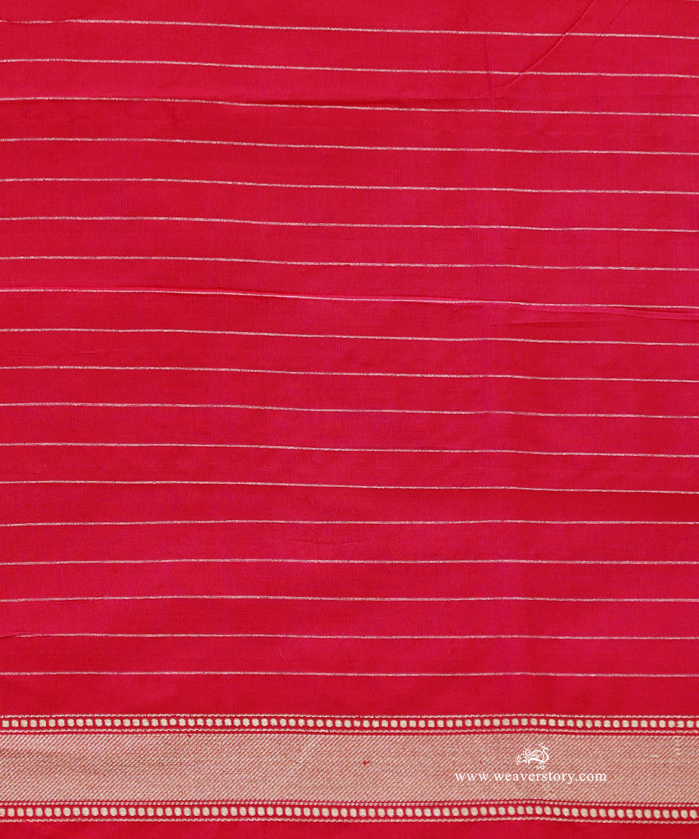 Pink_Handloom_Pure_Katan_Silk_Banarasi_Saree_With_Gold_Silver_Floral_Motifs_And_Zari_Border_WeaverStory_05