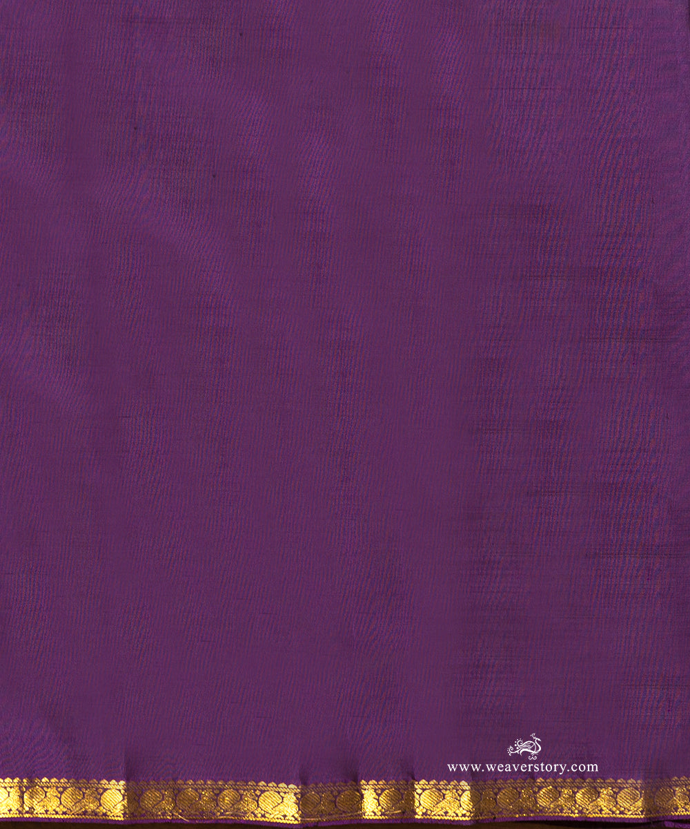 Purple_Pure_Zari_Pure_Silk_Kanjivaram_Saree_With_Deers_And_Narrow_Annapakshi_Border_WeaverStory_05