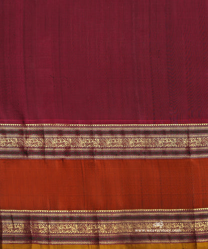 Aqua_Green_Handloom_Pure_Silk_Kanjivaram_Silk_Saree_With_Deer_Motifs_And_Rust_Korwai_Border_WeaverStory_06