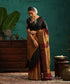 Black_And_Maroon_Handloom_Pure_Silk_Pure_Zari_Antique_Gold_Rising_Temple_Kajivaram_Saree_WeaverStory_01