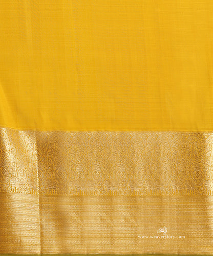 Mauve_And_Gold_Handloom_Pure_Silk_Tissue_Kanjivaram_Saree_With_Elephant_Motifs_And_Mustard_Korwai_Border_WeaverStory_05