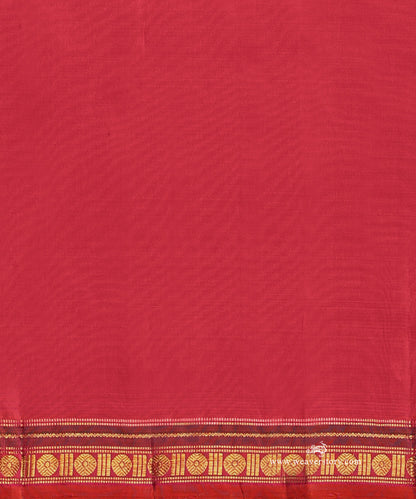 Pink_And_Black_Handloom_Pure_Silk_Pure_Zrai_Kanjivaram_Saree_With_Traditional_Chakram_Border_WeaverStory_05