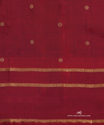 Wine_Handloom_Pure_Silk_Pure_Zari_Striped_Saree_With_Chakram_Motifs_And_Maroon_Korwai_Border_WeaverStory_05