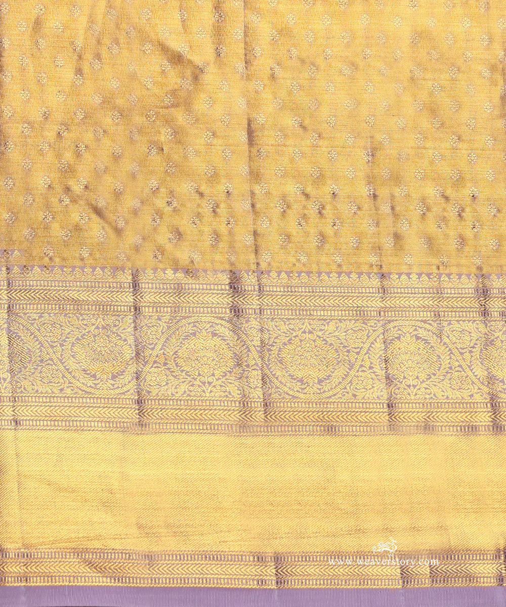 Light_Green_And_Gold_Pure_Silk_Tissue_Kanjivaram_Saree_With_Lilac_Border_WeaverStory_05