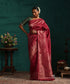 Maroon_Pure_Silk_Kanjivaram_Saree_With_Zari_Border_And_All_Over_Zari_Pin_Stripes_Motifs_WeaverStory_01