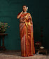 Red_And_Gold_Pure_Silk_Tissue_Kanjivaram_Saree_With_Floral_Jaal_And_Red_Border_WeaverStory_01
