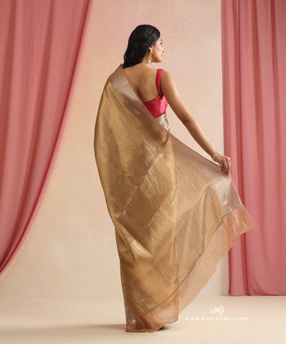 Peach_And_Gold_Handloom_Pure_Silk_Tissue_Tanchoi_Banarasi_Saree_WeaverStory_03