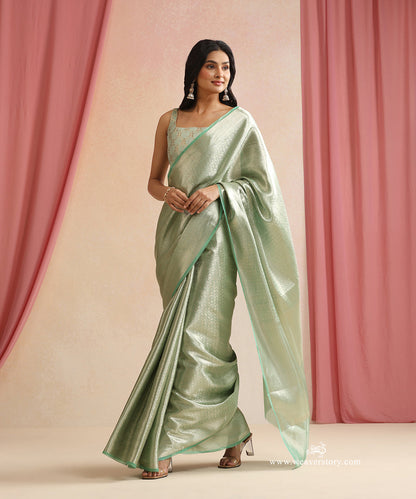 Sage_Green_And_Silver_Handloom_Pure_Silk_Tissue_Tanchoi_Banarasi_Saree_WeaverStory_01